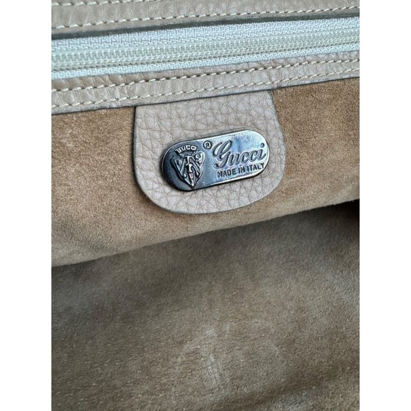 Gucci Vintage Rare Blush Pebbled Leather Crossbody Knight Charm Purse Mini Bag - Picture 4 of 14